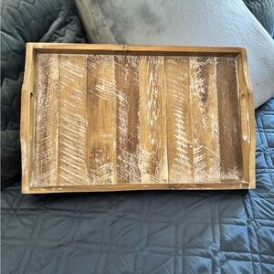 Rustic Brown Wooden Serving Tray